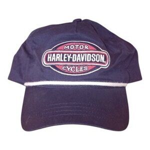 Harley-Davidson® Men's Loyalist H-D Patriot Curved Bill Snapback Hat - Navy Blue